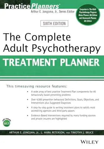 Adult Psychotherapy Treatment Planner 6th Ed. Paperback by Arthur E. Jongsma Jr. – front cover