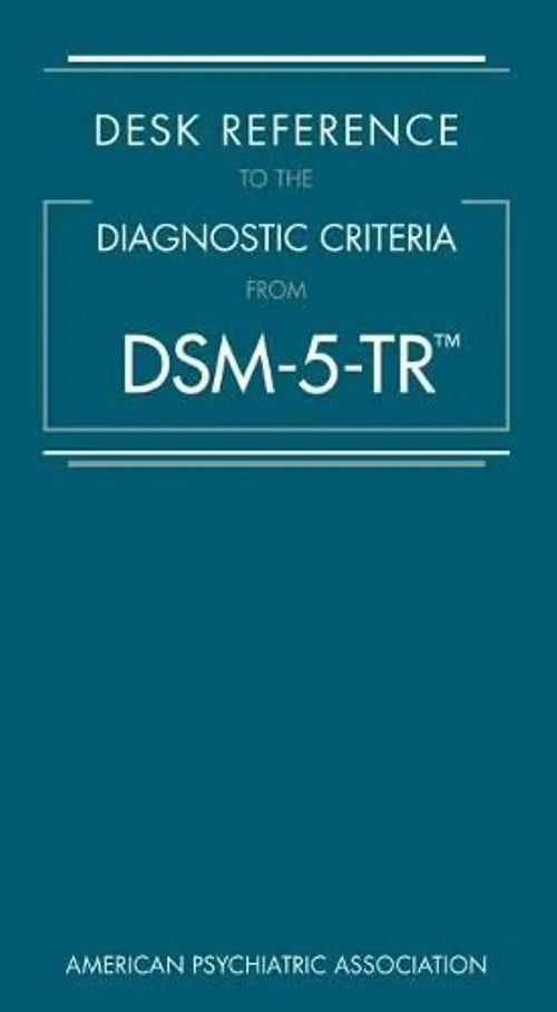 DSM-5-TR Desk Reference 5th Ed. Paperback by American Psychiatric Association – front cover