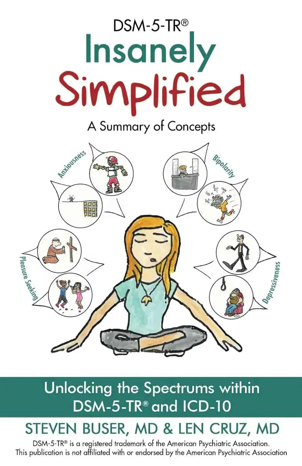 DSM-5-TR Insanely Simplified 1st Ed. Paperback by Steven Buser – front cover